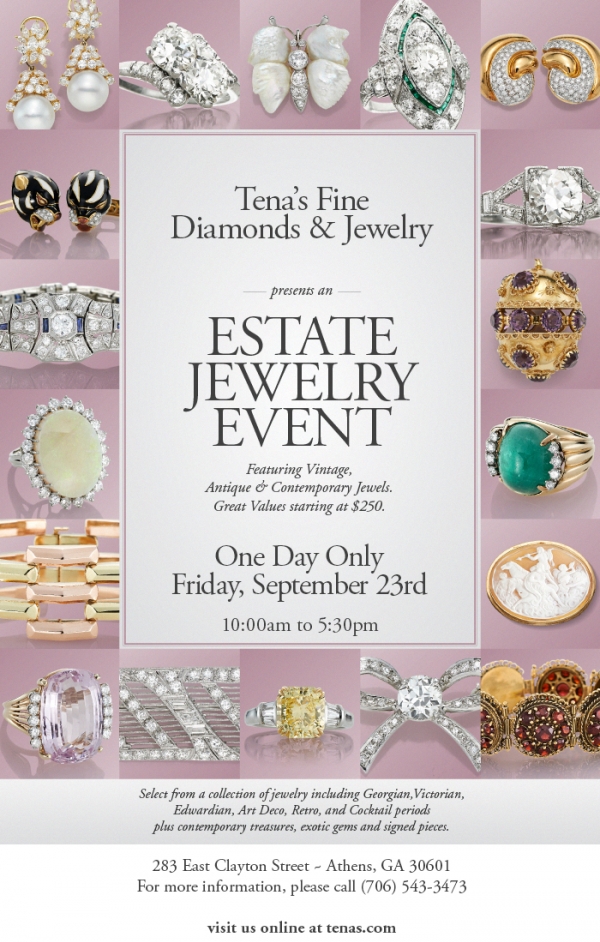 Read article: Estate Jewelry Event In Athens Location - September 23, 2016